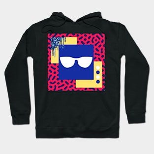 Sunglasses Print Pink Hoodie